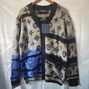 Louis Vuitton Mohair Patchwork Cardigan